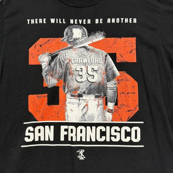 Majestic Other - Brandon Crawford #35 San Francisco T-Shirt There Will Never Be Another Size M